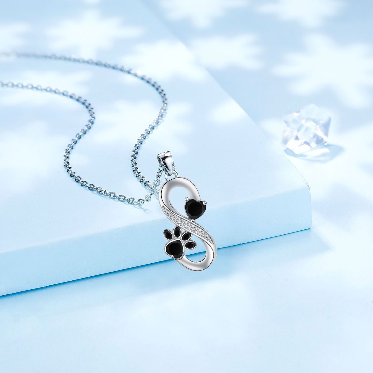 Collana Simbolo Infinito Cuori Orma - Emma e Gemma