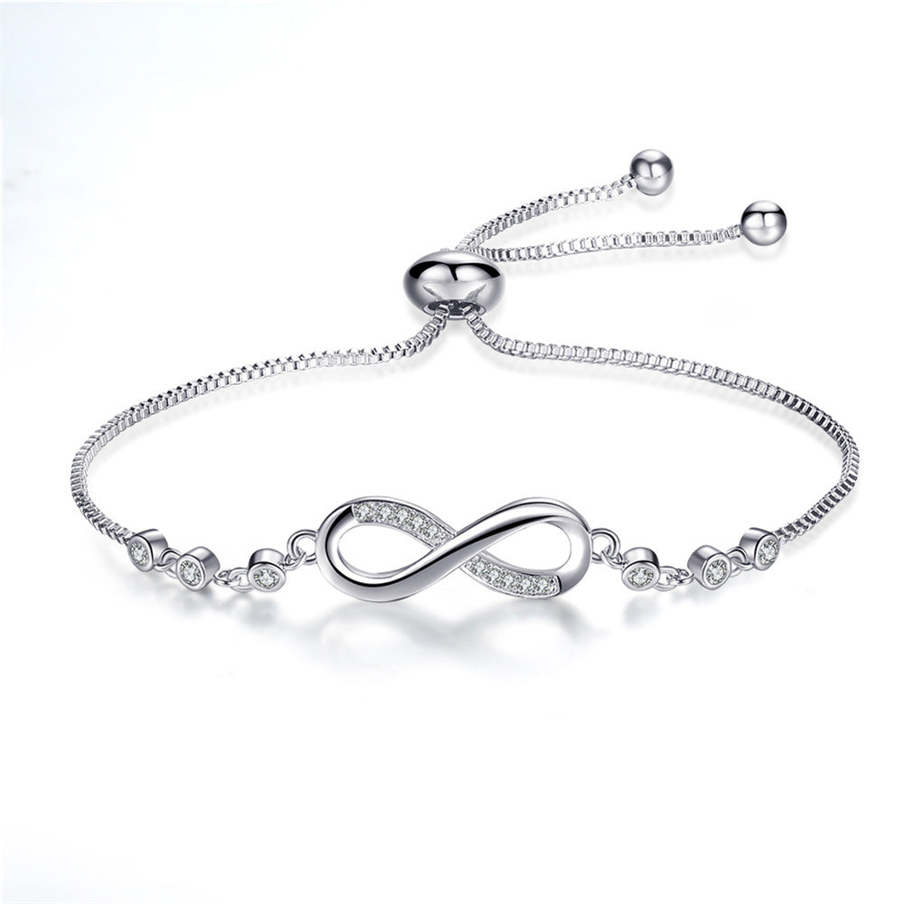 Bracciale Infinito Regolabile in Argento, immagine 4 - Emma e Gemma