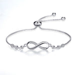 Bracciale Infinito Regolabile in Argento, immagine 4 - Emma e Gemma