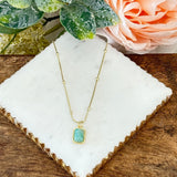 Collana in Gemma di Amazonite Briella - Emma e Gemma