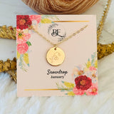 Collana con Fiori del Mese di Nascita - Emma e Gemma