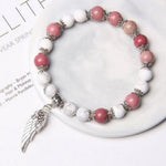Bracciale in Piuma con Pietre in Argento - Emma e Gemma