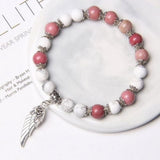 Bracciale in Piuma con Pietre in Argento - Emma e Gemma