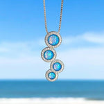 Collana in Argento con Zircone e Opale - Emma e Gemma
