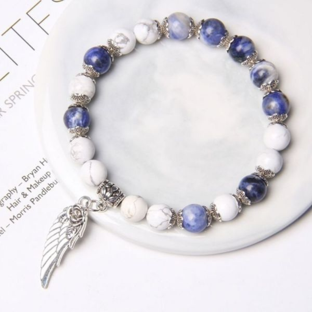 Bracciale in Piuma con Pietre in Argento, immagine 2 - Emma e Gemma