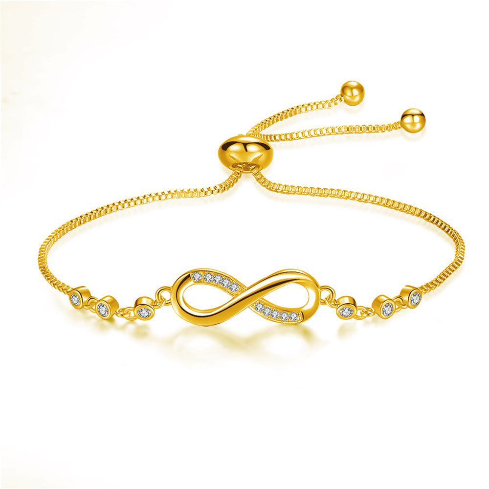 Bracciale Infinito Regolabile in Argento, immagine 3 - Emma e Gemma