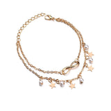 Bracciale Cavigliera Infinity + Perle e Stelle, immagine 2 - Emma e Gemma