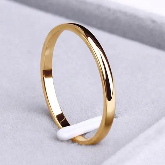 Anello semplice in oro e argento - Emma e Gemma