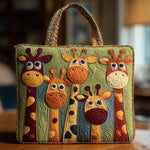 Borsa artigianale trapuntata Giraffa - Emma e Gemma
