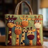 Borsa artigianale trapuntata Giraffa - Emma e Gemma