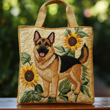 Borsa artigianale trapuntata Pastore Tedesco - Emma e Gemma