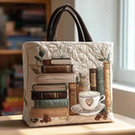 Borsa artigianale trapuntata Caffè - Emma e Gemma