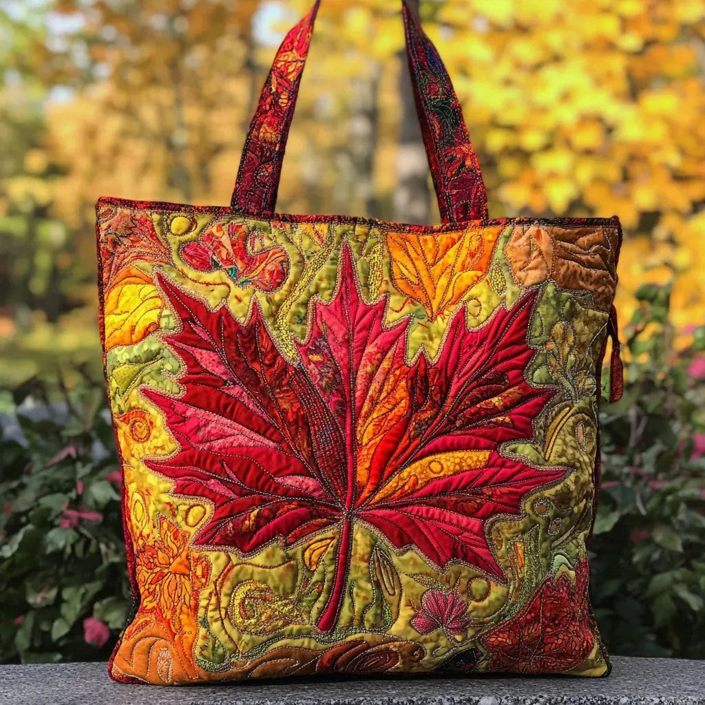 Borsa artigianale trapuntata Acero al Tramonto - Emma e Gemma