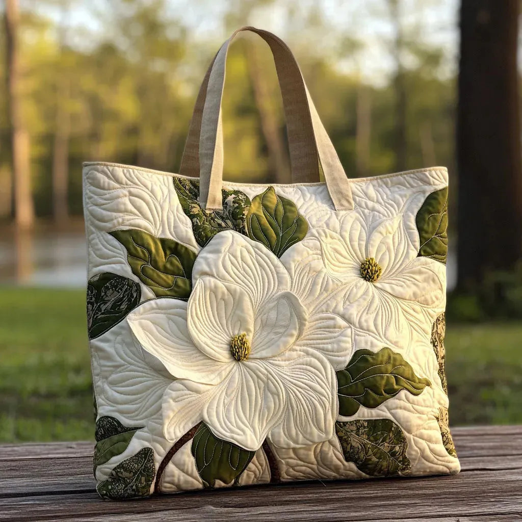 Borsa artigianale trapuntata Motivo Floreale 2 - Emma e Gemma