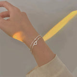 Bracciale Regolabile in Argento a Forma di Cuore, immagine 3 - Emma e Gemma