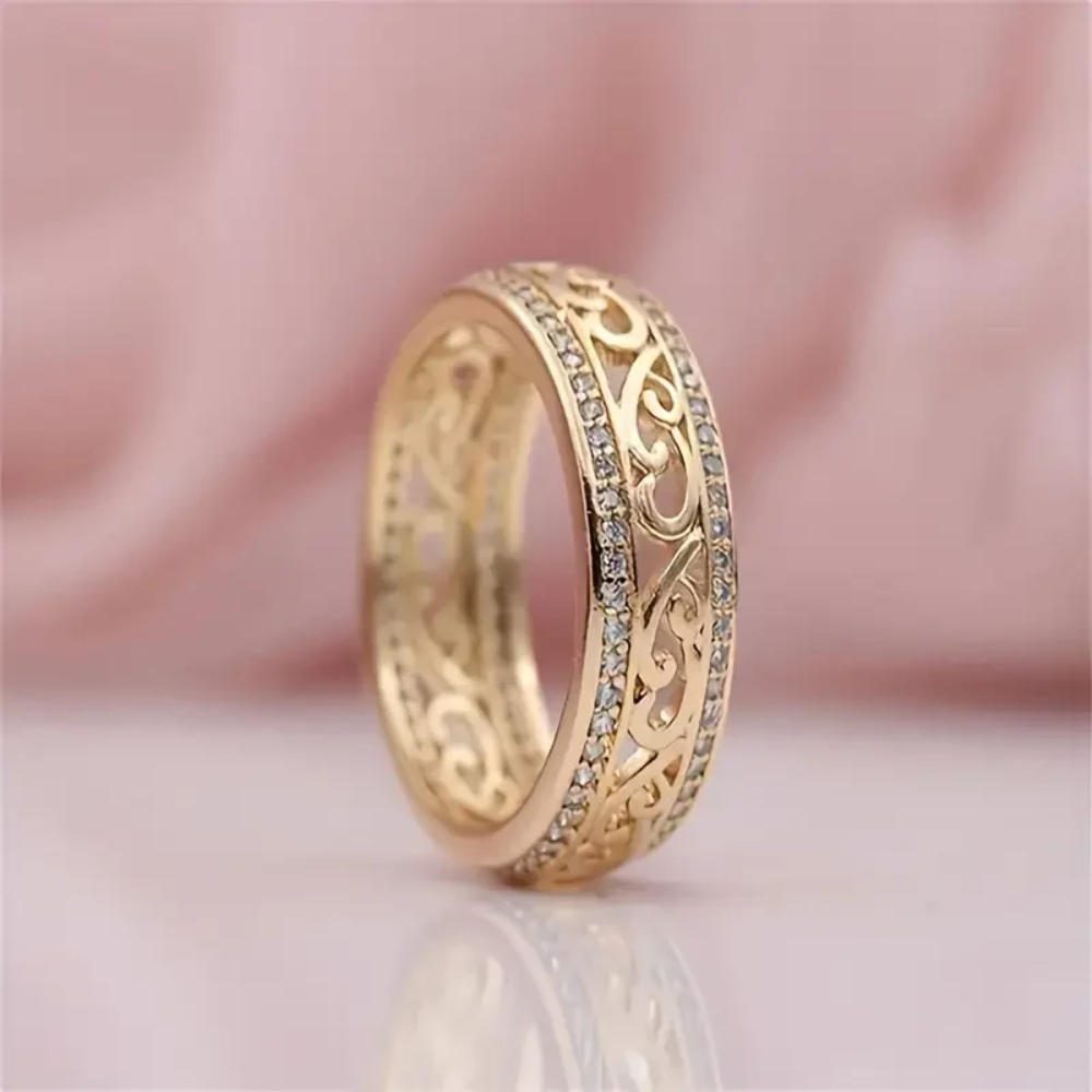 Anello d'Oro Traforato Splendente - Kaja i Maja