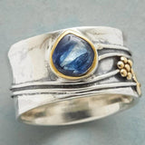 Anello di Meditazione in Gemme Bohemiane - Emma e Gemma