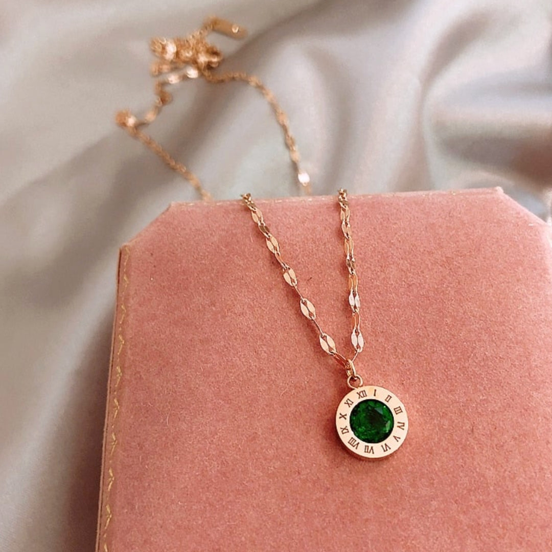Collana con Smeraldo in Oro - Emma e Gemma