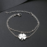 Bracciale Trifoglio in Oro e Argento, immagine 4 - Emma e Gemma