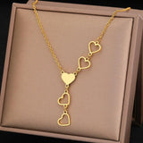 Collana a forma di cuore in oro e argento - Emma e Gemma