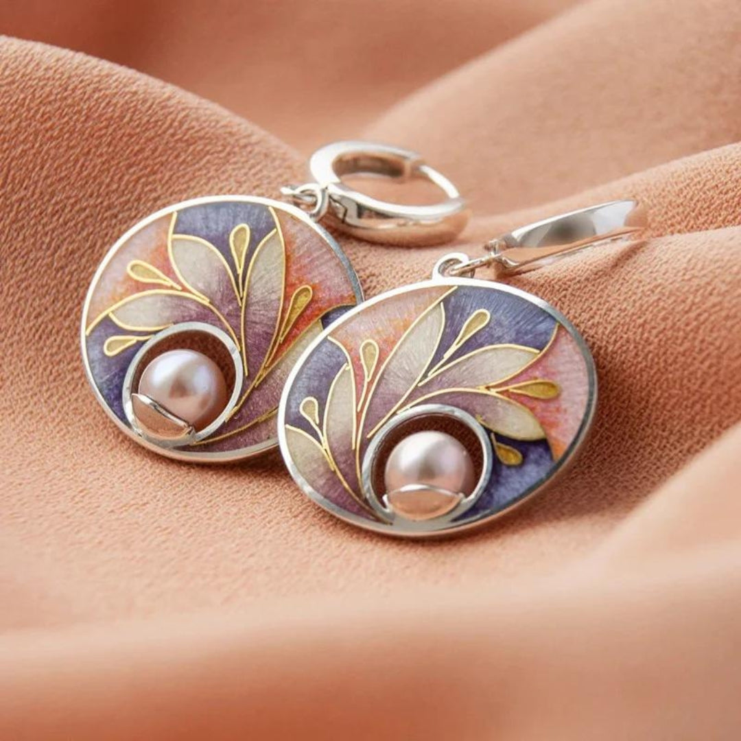 Orecchini in Acrilico con Perle - Emma e Gemma