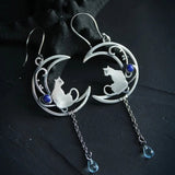 Orecchini Boho in Zirconia Blu in Argento Sterling