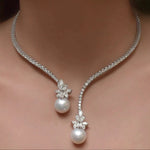 Collana Elegante a Due Perle - Emma e Gemma