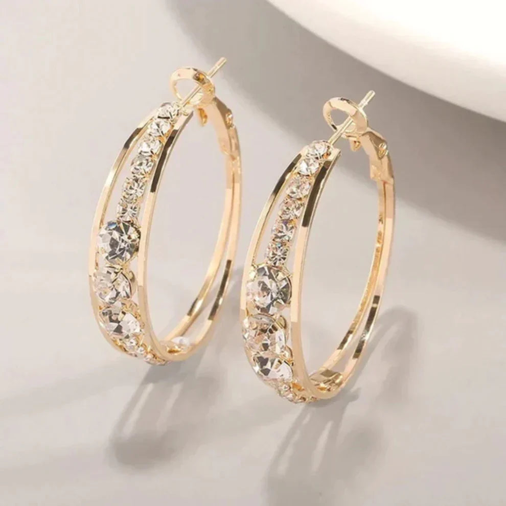 Orecchini a Cerchio Eleganti e Brillanti - Emma e Gemma