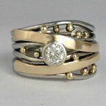 Anello in Zirconia Incastonato in Oro Vintage - Emma e Gemma