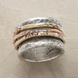 Anello Vintage in Oro Rosa e Argento - Emma e Gemma