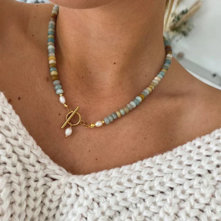Collana Vintage Dorata con Pietre - Emma e Gemma