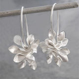 Orecchini in Argento a Fiore Irregolare Vintage - Emma e Gemma