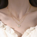 Collana Farfalla Glitterata - Emma e Gemma