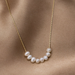 Perle d'Acqua Dolce in Collana d'Oro | Gioielli Sostenibili Ispirati all'Oceano - Emma e Gemma