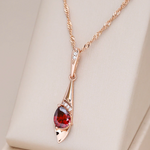 Collana Elegante in Rubino Dorato - Emma e Gemma
