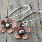 Orecchini Vintage a Fiori in Argento, immagine 2 - Emma e Gemma