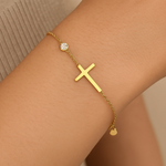 Bracciale in Oro con Charme Spirituale - Emma e Gemma