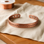 Bracciale in Rame Ornato - Emma e Gemma