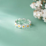 Anello d'argento a forma di margherita, immagine 2 - Emma e Gemma