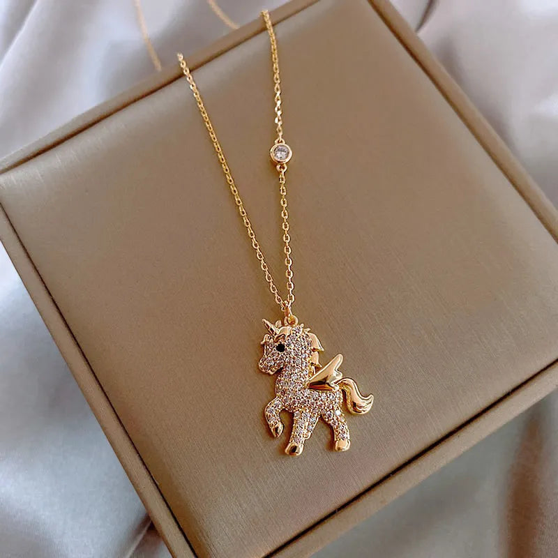 Collana Elegante con Unicorno - Emma e Gemma