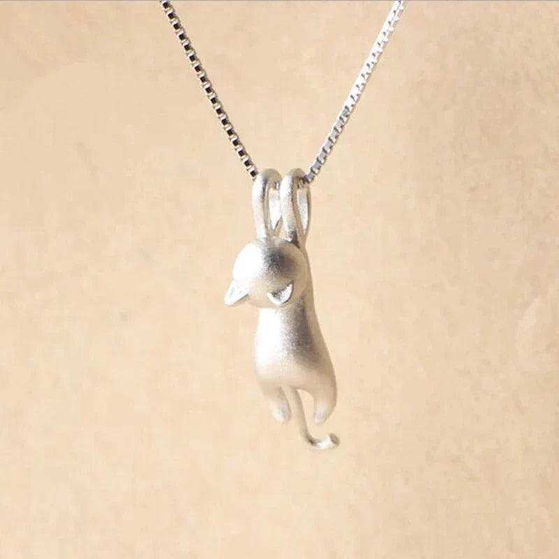 Collana Giocosa con Gattino in Argento Sterling 925, immagine 3 - Emma e Gemma