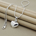 Collana a forma di cuore in argento - Emma e Gemma