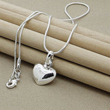 Collana a forma di cuore in argento - Emma e Gemma