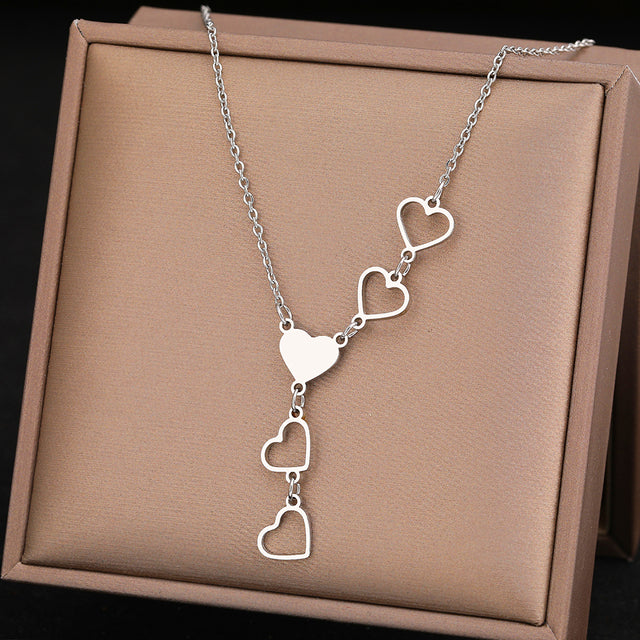 Collana a forma di cuore in oro e argento, immagine 6 - Emma e Gemma