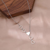 Collana a forma di cuore in oro e argento, immagine 4 - Emma e Gemma