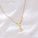 Collana a forma di cuore in oro e argento, immagine 3 - Emma e Gemma