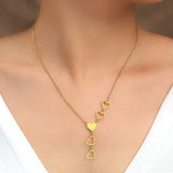 Collana a forma di cuore in oro e argento, immagine 2 - Emma e Gemma