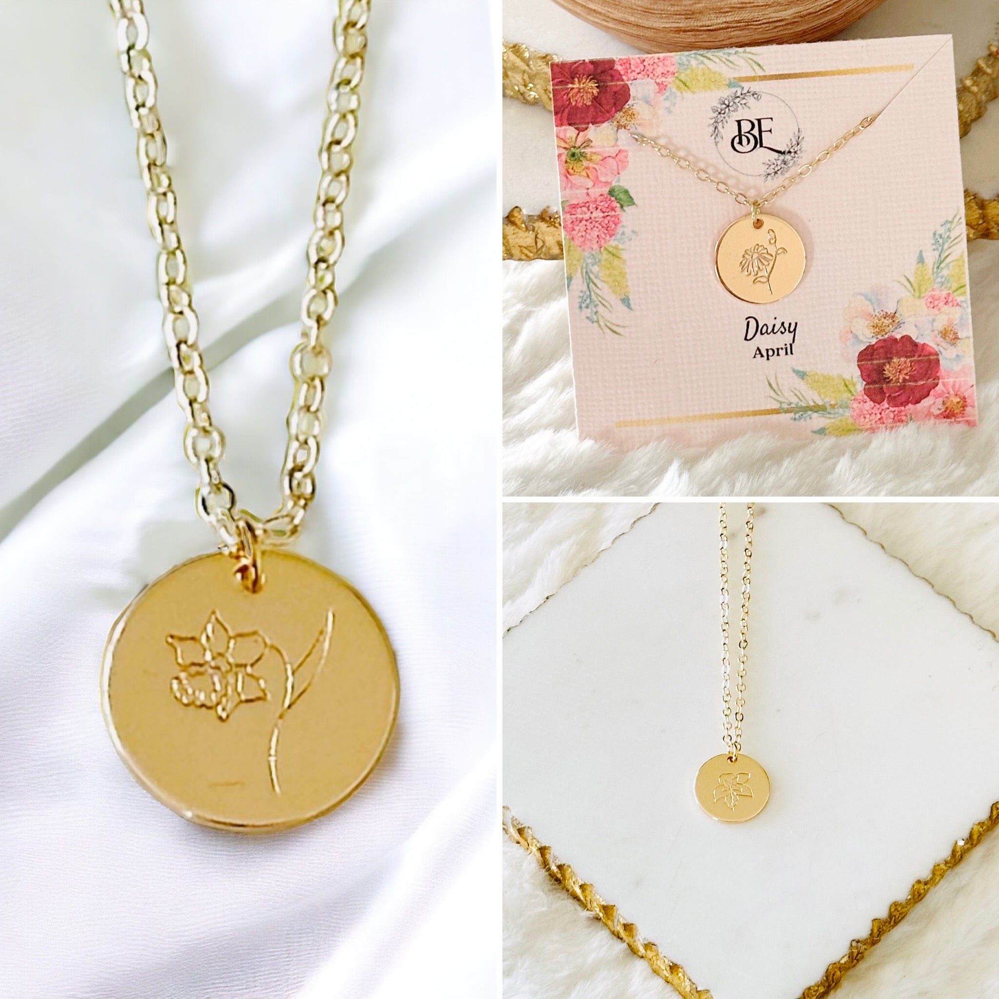 Collana con Fiori del Mese di Nascita, immagine 2 - Emma e Gemma