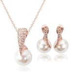 Set Collana + Orecchini con Perle in Oro Rosa, immagine 2 - Emma e Gemma