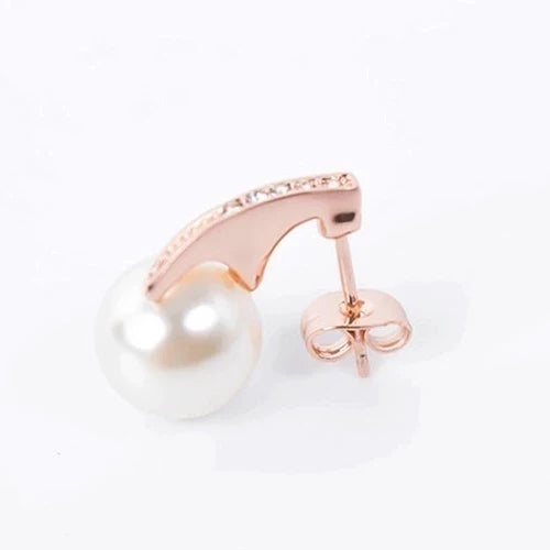 Set Collana + Orecchini con Perle in Oro Rosa, immagine 5 - Emma e Gemma